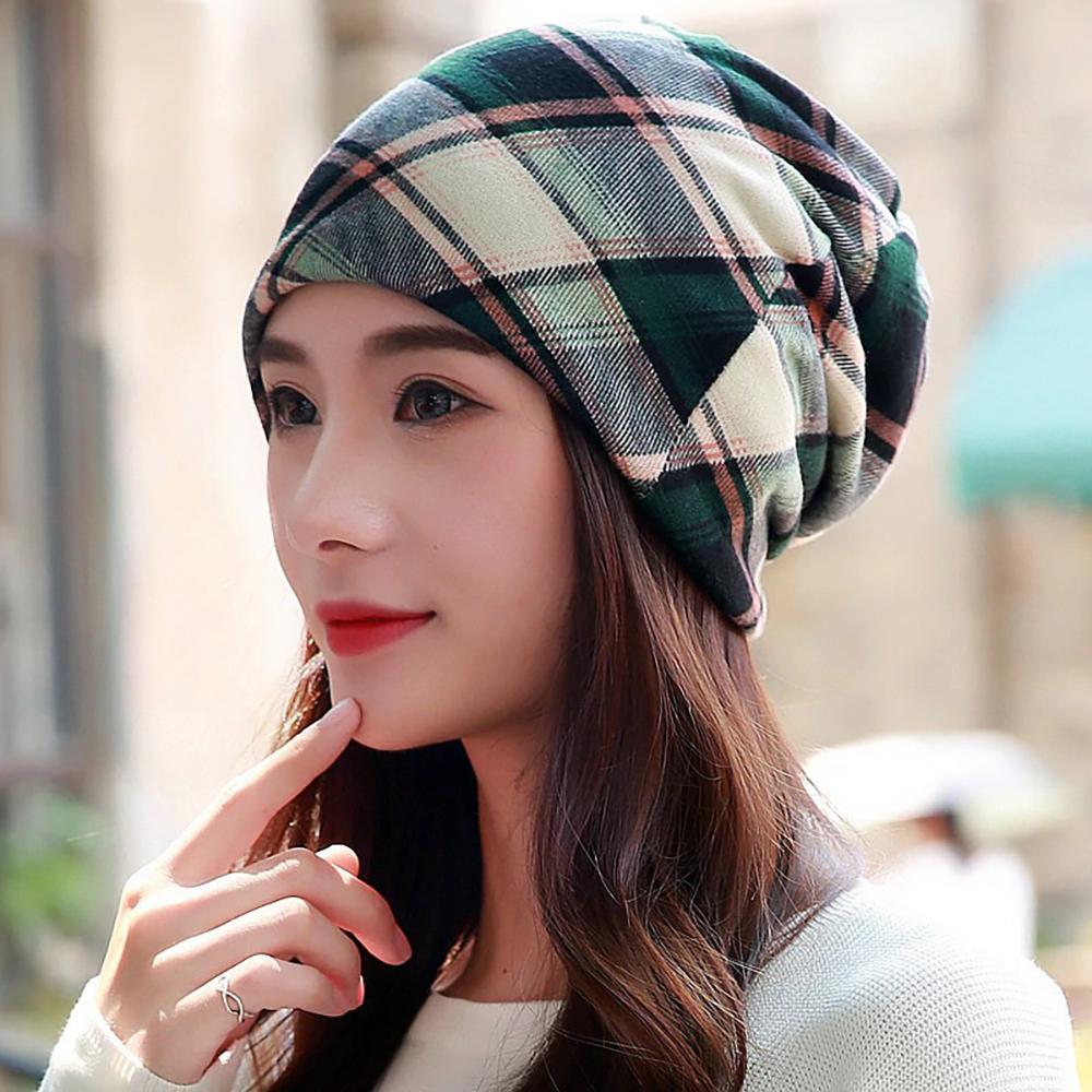 Beanies Checkered (green) High-toned Winter Fashion Beanies