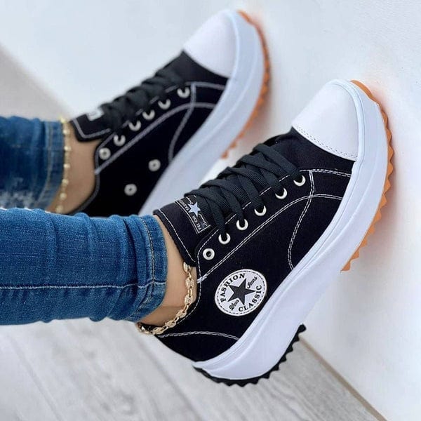 black / US 9.5/ EU 41/ UK 7 2022 Canvas Shoes Women Fashion Trainers