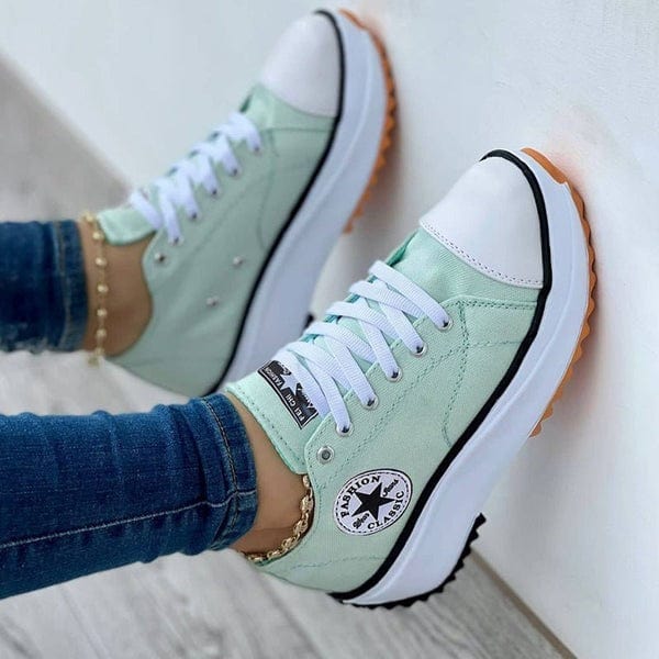 Green / US 6/ EU 37/ UK 4 2022 Canvas Shoes Women Fashion Trainers