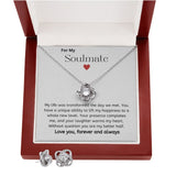 Jewelry Luxury Box w/LED The Love Knot With Earring For My Soulmate