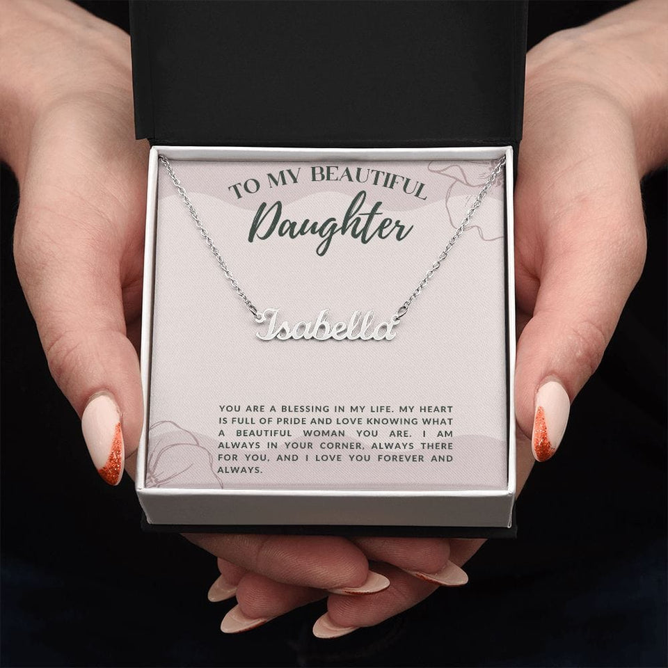 Jewelry Personalized Name Necklace For My Beautiful Daughter