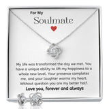 Jewelry The Love Knot With Earring For My Soulmate