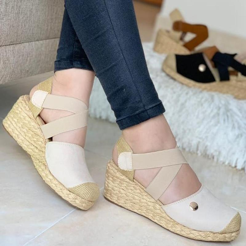 Sandals Beige / 2 Women's Fashion Wedge Sandals