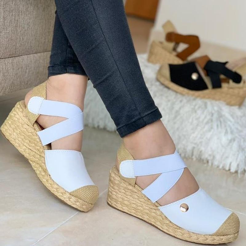Sandals White / 2 Women's Fashion Wedge Sandals