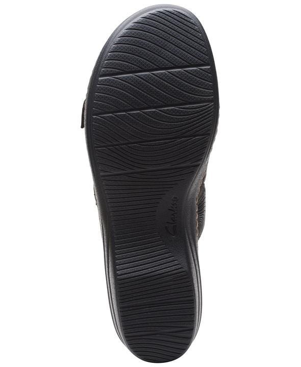 Slippers Women Leather Wedge Slide Sandals