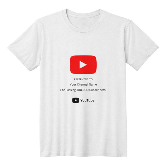Youtube Design For White Shirt