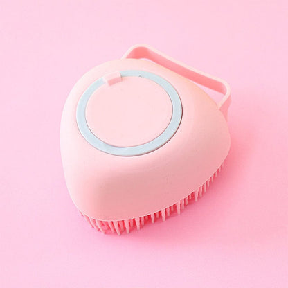 Animals & Pet Supplies 【CJ327】Pet Shampoo Massager Brush  Massage Comb Grooming Scrubber Shower Brush for Bathing Short Hair Pets Soft Silicone Brush