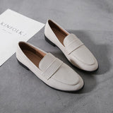 apricot / 41 Basic Designer Shoes Woman Big Size 44 Oxford Shoes for Women High Quality Leather Mocassins Flats Ladies Casual Shoes JJ24