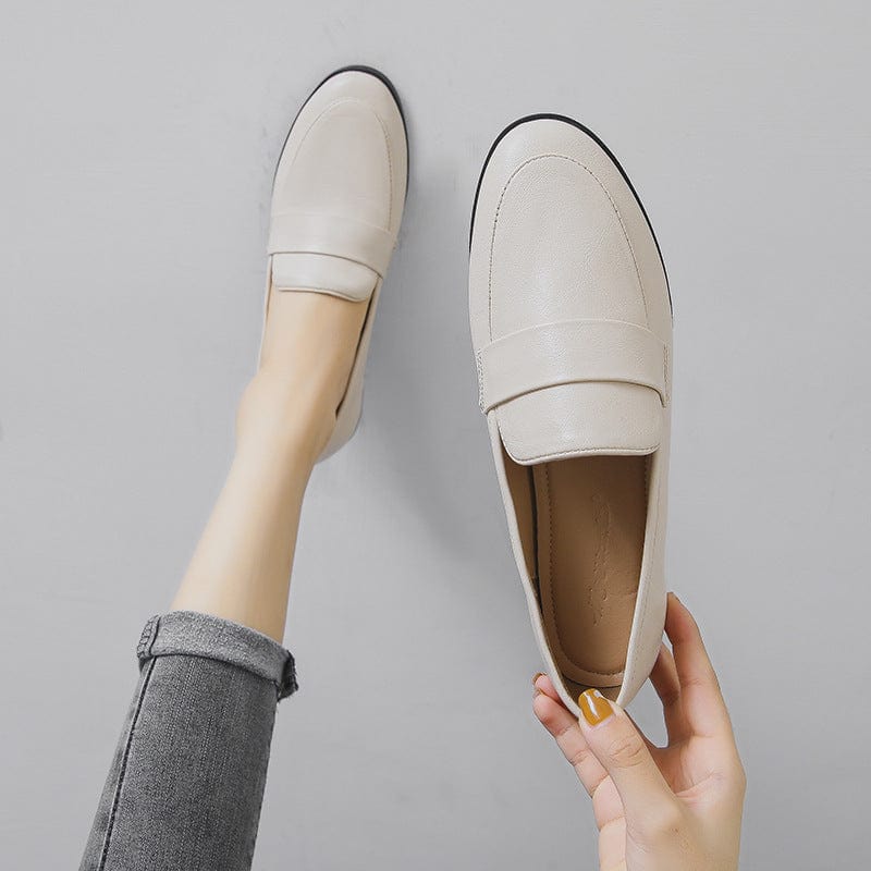 Basic Designer Shoes Woman Big Size 44 Oxford Shoes for Women High Quality Leather Mocassins Flats Ladies Casual Shoes JJ24