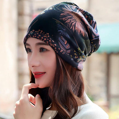 Beanies Floral (black) High-toned Winter Fashion Beanies