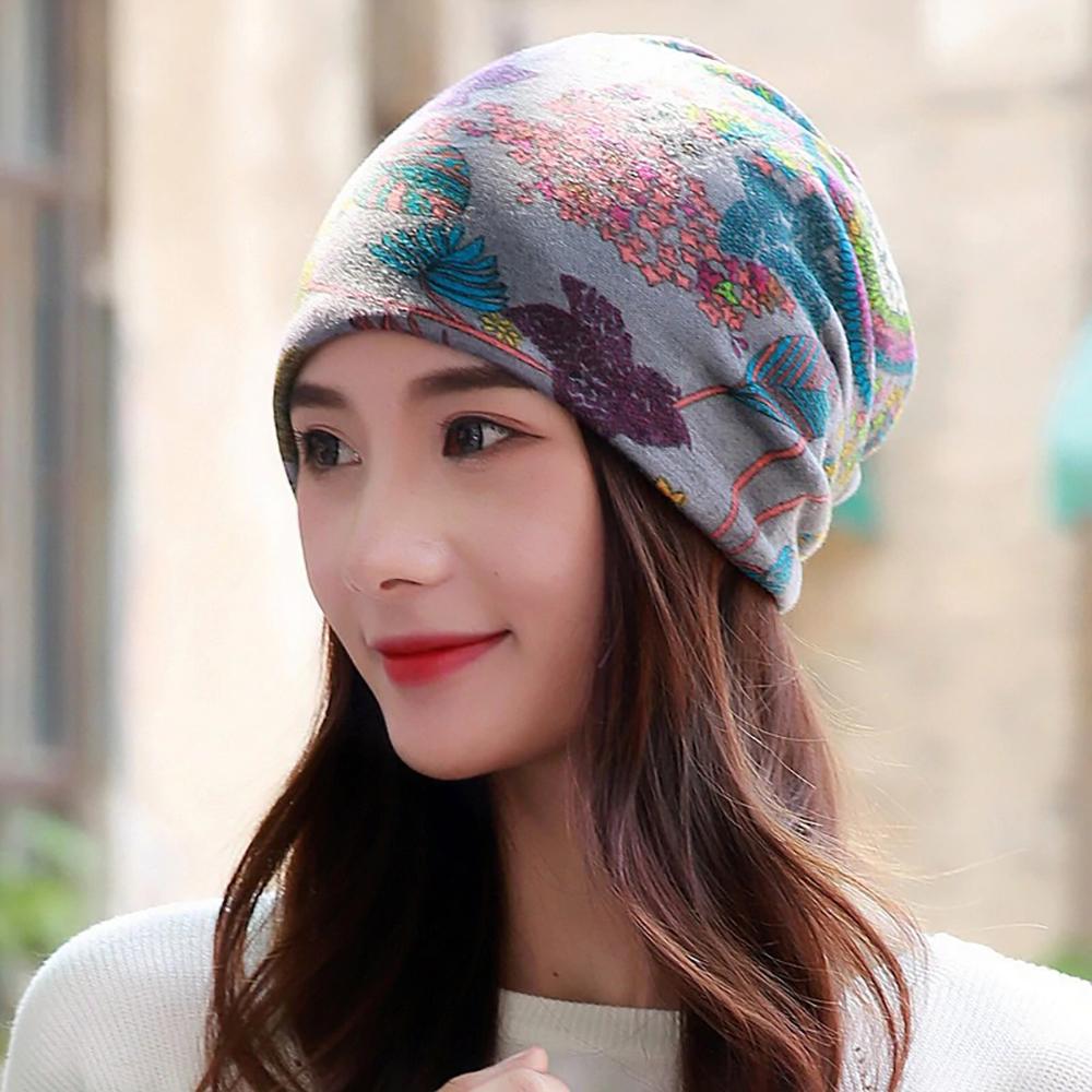 Beanies Floral (gray) High-toned Winter Fashion Beanies