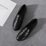 black / 35 Basic Designer Shoes Woman Big Size 44 Oxford Shoes for Women High Quality Leather Mocassins Flats Ladies Casual Shoes JJ24
