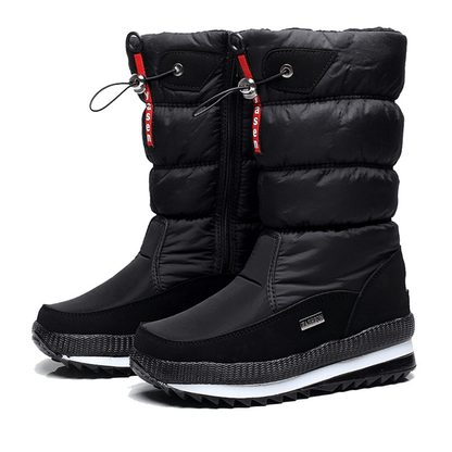 BLACK / 36 Snow boots High Resistance Winter Boot Lined with Thermal Synthetic Wool