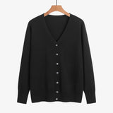 black / XXL Women Sweater Coat Solid