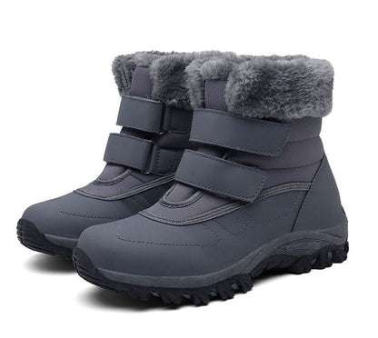 boots 2 / Grey Women Thick Fur Snow Boots