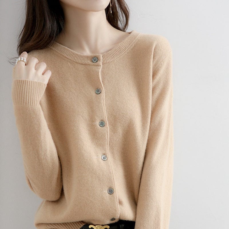 brown / XL Women Cardigans Sweater