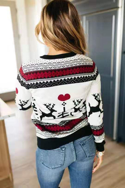 Deer Snowflake Christmas Sweater