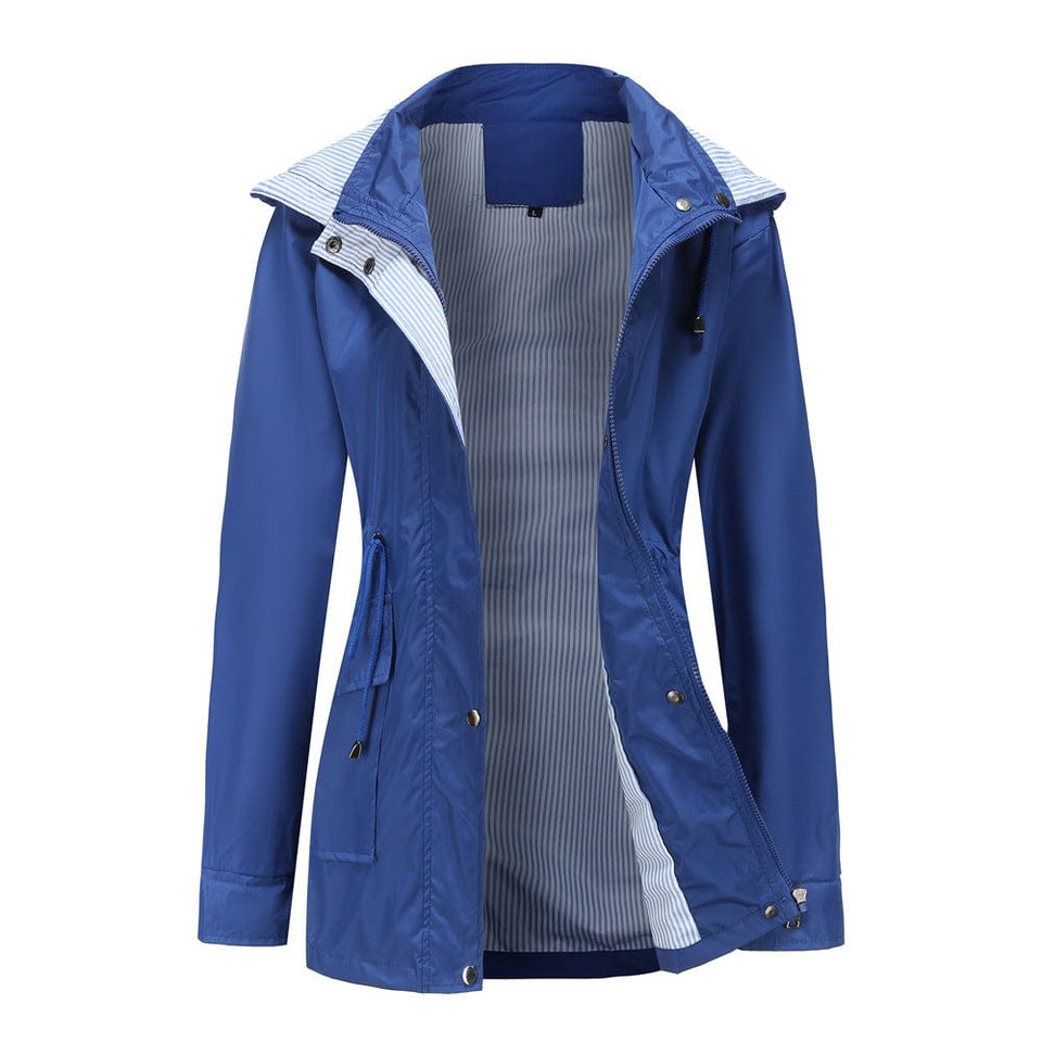 detachable hood trench coat Women's Cross border Women's oversize Amazon trench coat