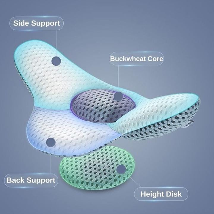 Health Buckwheat Lumbar Support Sleep Pillow