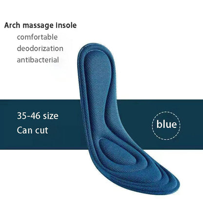 Insole blue / 37-38 Memory Foam Insoles for Men & Women With Nano Antibacterial Massage Sport