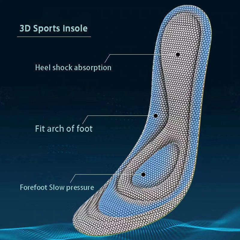 Insole Memory Foam Insoles for Men & Women With Nano Antibacterial Massage Sport