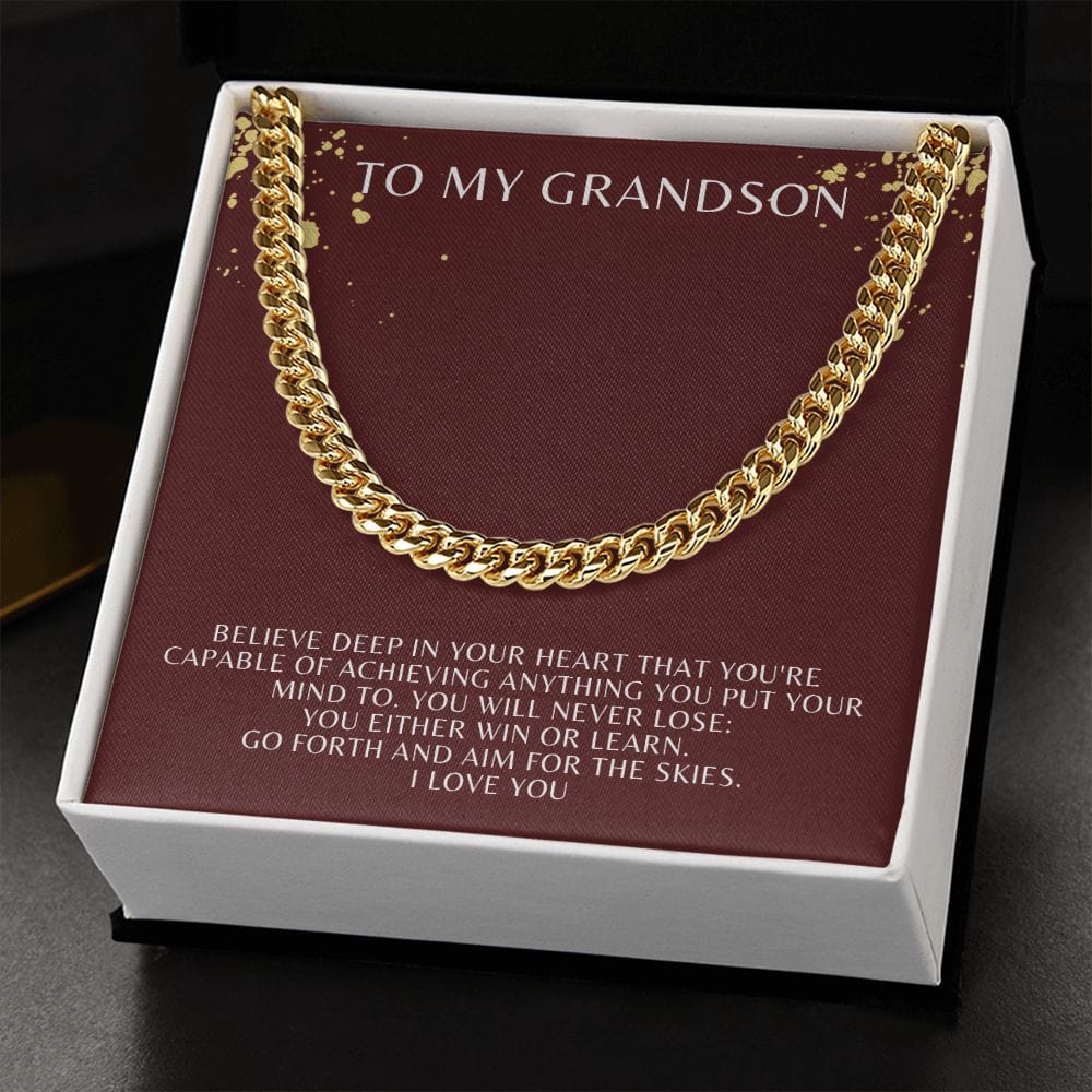 Jewelry Cuban Link Chain For My Grandson - 1