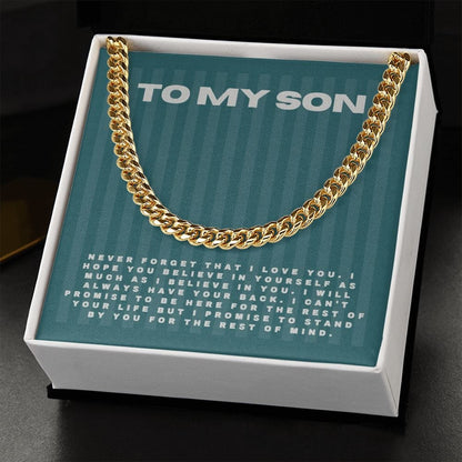 Jewelry Cuban Link Chain For My Son