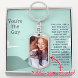 Jewelry Dog Tag Keychain (Silver) / No Dog Tag For My Man - Personalized