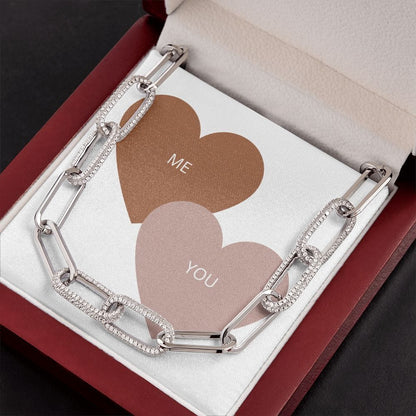 Jewelry Forever Linked Necklace ( ME & YOU)