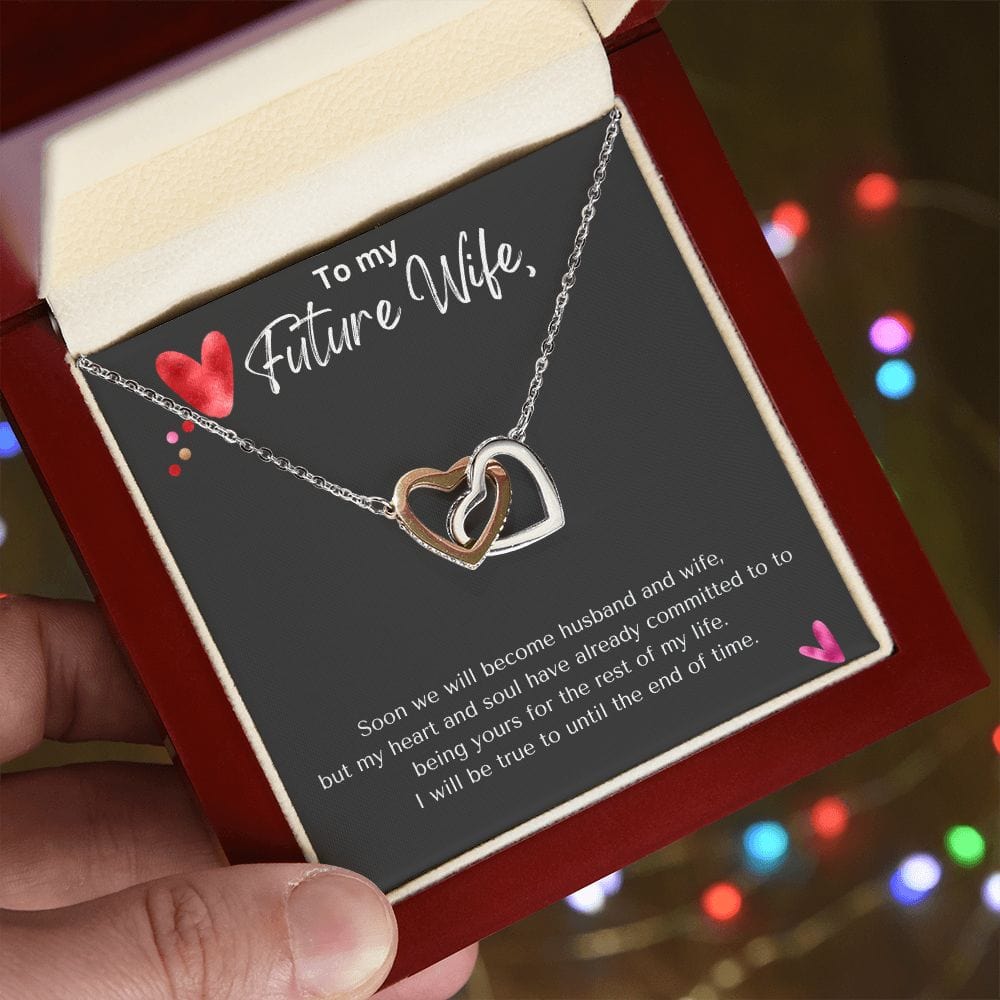 Jewelry Interlocking Hearts necklace For My Future Wife