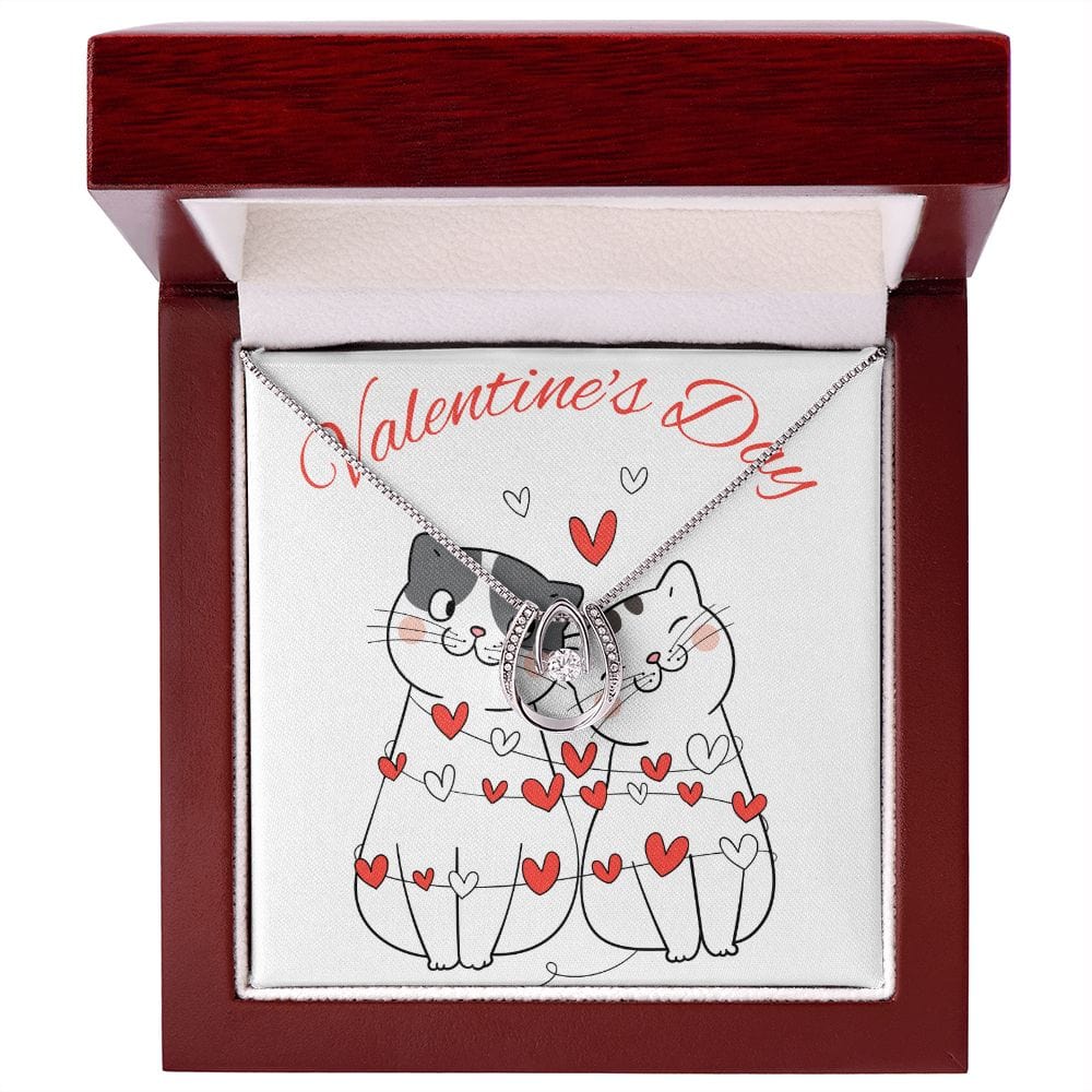 Jewelry Luxury Box w/LED Lucky In Love Necklace For My Valentine
