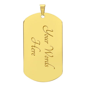 Jewelry Never Forget That Dog Tag For My Son
