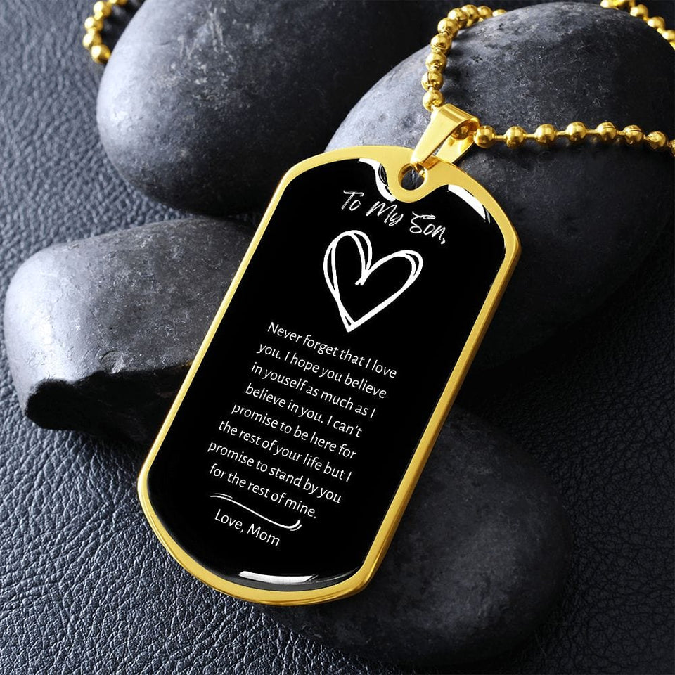 Jewelry Never Forget That Dog Tag For My Son