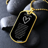 Jewelry Never Forget That Dog Tag For My Son