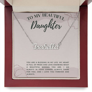 Jewelry Personalized Name Necklace For My Beautiful Daughter