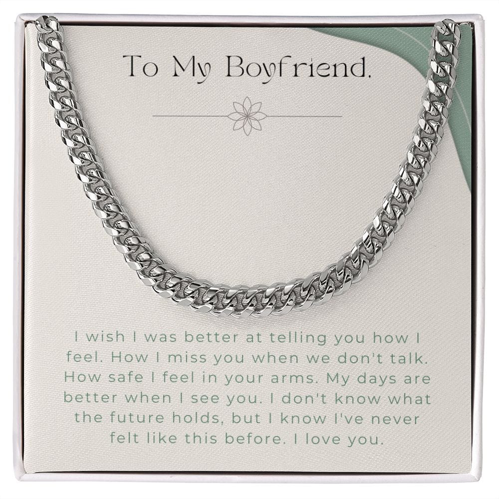 Jewelry Stainless Steel / Standard Box Cuban Link Chain For My Boyfriend