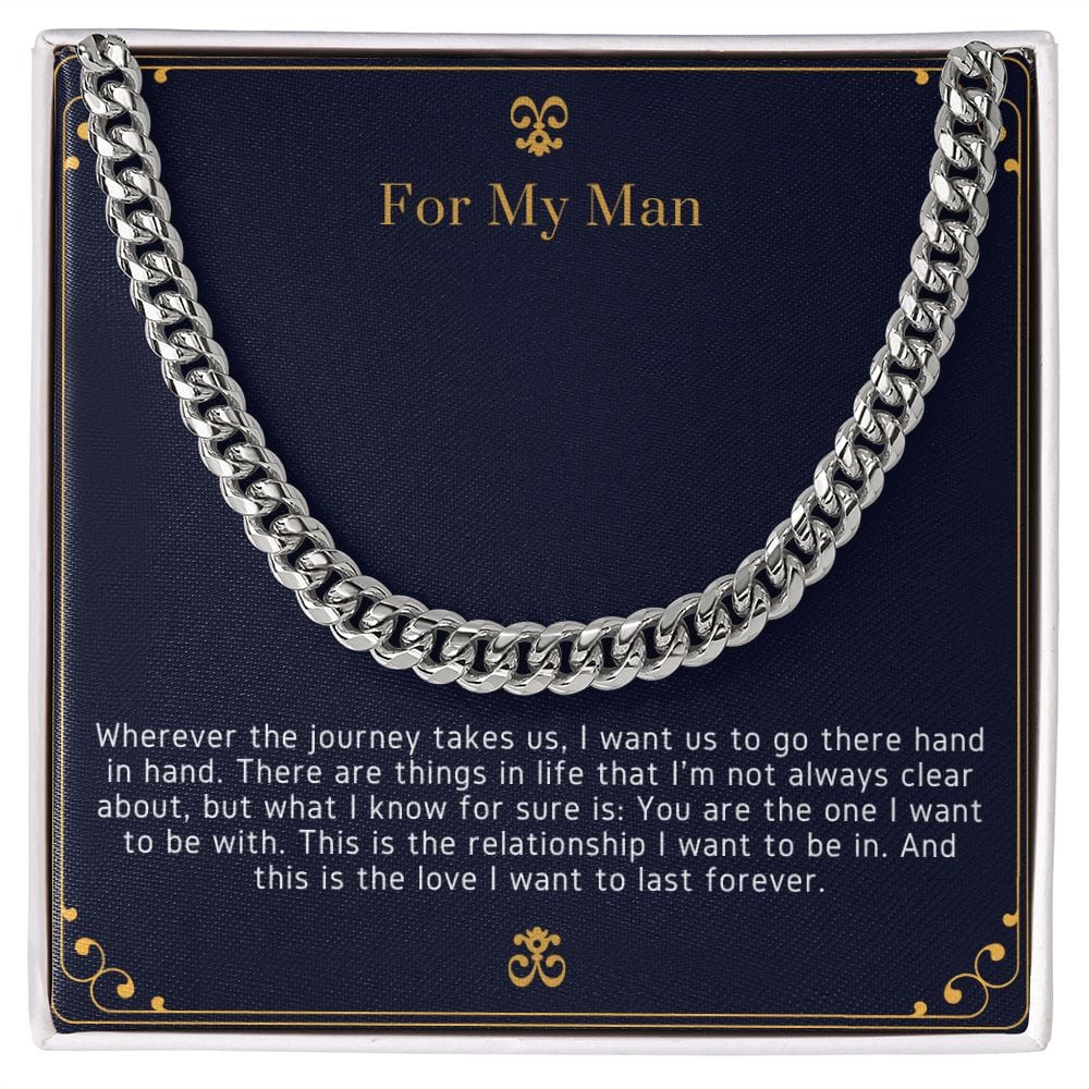 Jewelry Stainless Steel / Standard Box Cuban Link Chain For My Man - 1