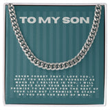 Jewelry Stainless Steel / Standard Box Cuban Link Chain For My Son