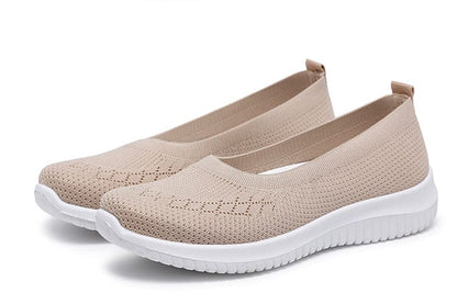 Loafers 2 / Beige Women Orthopedic Breathable Mesh Loafers