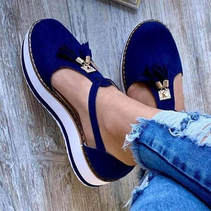Loafers Blue / 2 Women's Casual Tassel Shoes
