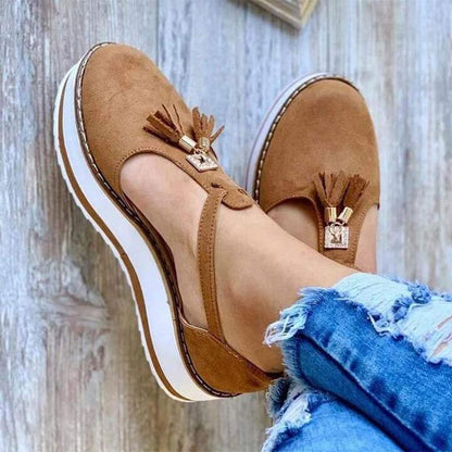 Loafers Brown / 2 Women's Casual Tassel Shoes
