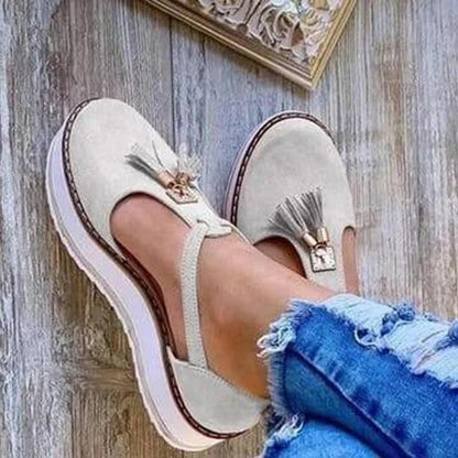 Loafers Gray / 2 Women's Casual Tassel Shoes