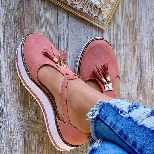 Loafers Pink / 2 Women's Casual Tassel Shoes