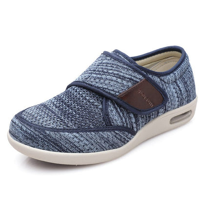 Pale blue blended yarn / 45 Plus Size Wide Diabetic Shoes for Swollen Feet Width Shoes
