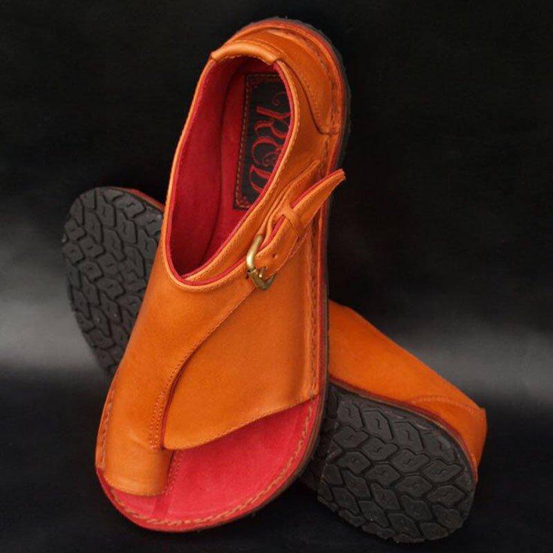 Sandals Orange / UK 2.5 /EU 35 Women Buckle Shandals