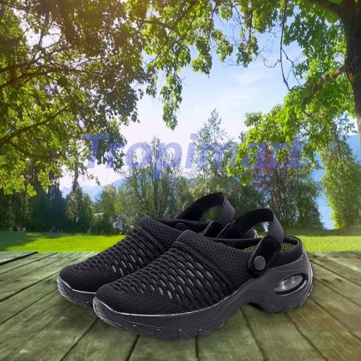 Sandals Women's Summer Breathable Mesh Air Cushion Outdoor Walking Slippers Orthopedic Walking Sandals