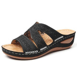 Slippers BLACK / 2.5 Women Premium Orthopedic Thick Platform Large Size Slipper Sandals