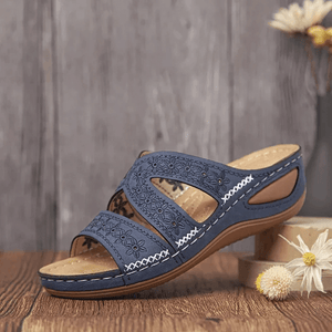 Slippers BLUE / 2.5 Women Premium Orthopedic Thick Platform Large Size Slipper Sandals