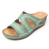 Slippers GREEN / 2.5 Women Premium Orthopedic Thick Platform Large Size Slipper Sandals