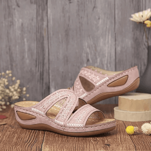 Slippers PINK / 2.5 Women Premium Orthopedic Thick Platform Large Size Slipper Sandals